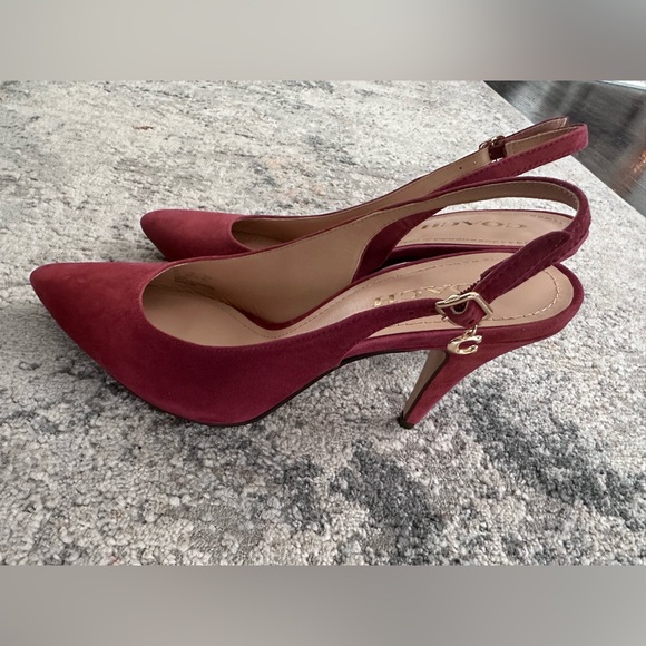 Coach Sutton Suede Slingback Pump - Picture 3 of 8
